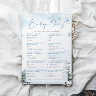 Lámina Juego de preguntas sobre el bebé en Baby Shower