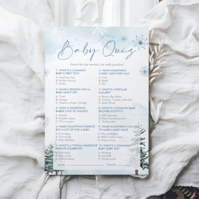 Lámina Juego de preguntas sobre el bebé en Baby Shower (Subido por el creador)