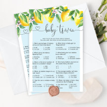 Juego de preguntas y respuestas para baby shower B