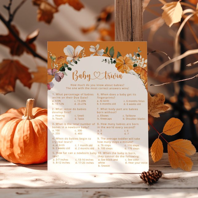 Lámina Juego de preguntas y respuestas para baby shower c (Subido por el creador)