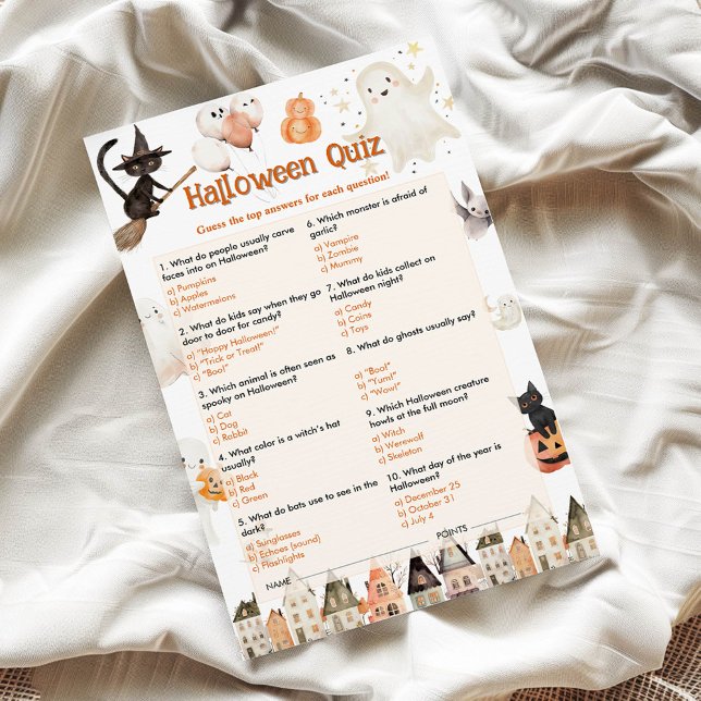 Lámina Juego de prueba para niños de Halloween (Subido por el creador)