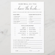 Juego de Quinn Script ¿Cuánto conoces a la novia