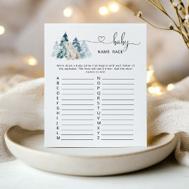 Lámina Juego de raza Nombra del oso polar