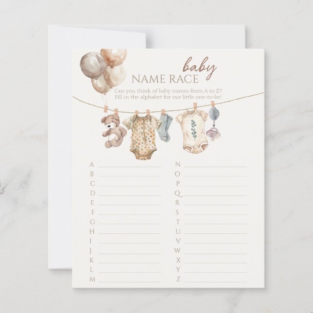 Lámina Juego de Raza por Raza de Ropa Neutral Boho Soft (Anverso)