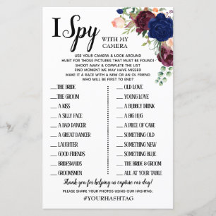 Lámina Juego de recepción de bodas con espías inglés espa