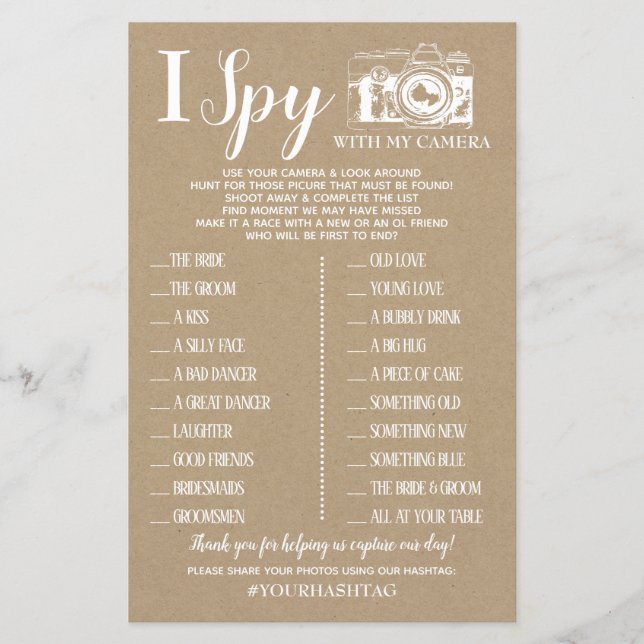 Lámina Juego de recepción de bodas con espías inglés jueg (Anverso)
