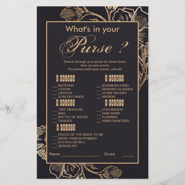 Lámina Juego de Rosas metálicos de oro juego de ducha de  (Anverso)