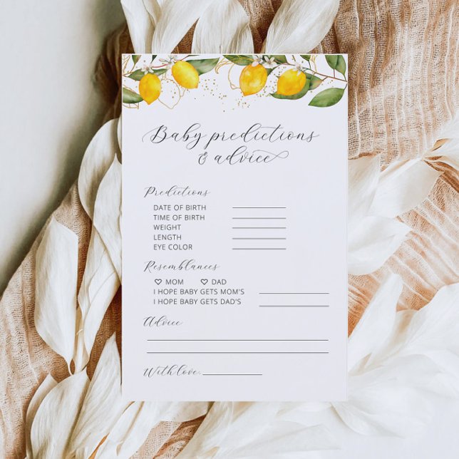 Lámina Juego de Shower de Predicciones y Consejos de Limó (Subido por el creador)