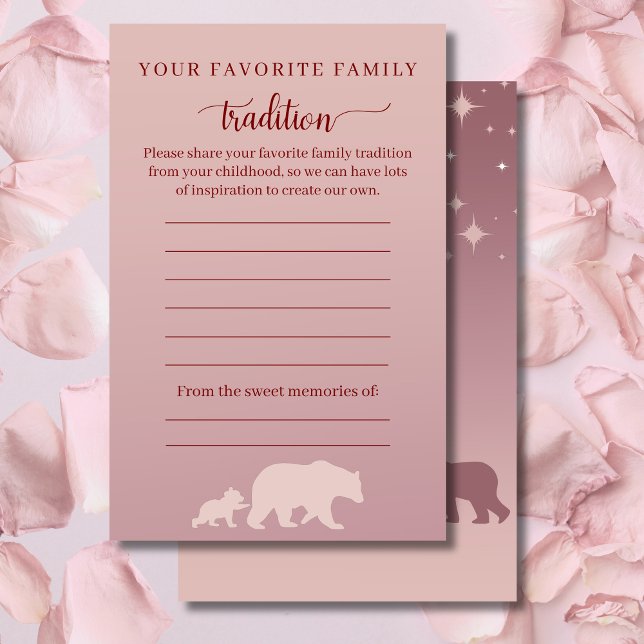 Lámina Juego de Tradición Familiar Woodland Bear Baby Sho (Subido por el creador)