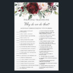 Lámina Juego de tradiciones de Boda floral de Rubor en Bo<br><div class="desc">Simplemente pulse el botón personalizar para editar textos, reorganizar y formatear el estilo y la ubicación de los textos. ¡Artículos coincidentes disponibles en la tienda! Clave de respuesta: 1.L 2.P 3.E 4.N 5.B 6.A 7.G 8.M 9.O 10.H 11.D 12.C 13.J 14.K 15.F 16.R 17.I 18.Q (c) El Estudio de Gato...</div>
