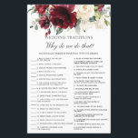 Lámina Juego de tradiciones de Boda floral Rosa de marfil<br><div class="desc">Simplemente pulse el botón personalizar para editar textos, reorganizar y formatear el estilo y la ubicación de los textos. ¡Artículos coincidentes disponibles en la tienda! Clave de respuesta: 1.L 2.P 3.E 4.N 5.B 6.A 7.G 8.M 9.O 10.H 11.D 12.C 13.J 14.K 15.F 16.R 17.I 18.Q (c) El Estudio de Gato...</div>