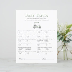 Lámina juego de trigo sage green golf baby ducha