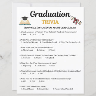 Lámina Juego de Trivia de Graduación