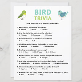 Lámina Juego de Triviación de Aves