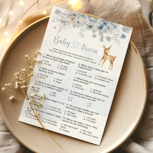 Lámina Juego de trivialidades para bebés con leche azul d