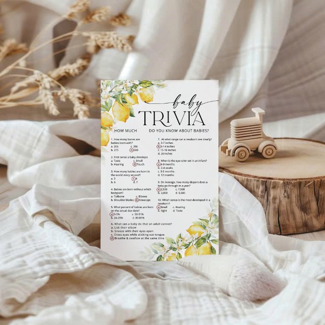 Lámina Juego de trivialidades para bebés de Baby Shower C (Subido por el creador)