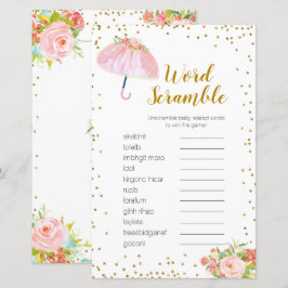 Lámina Juego de Word Scramble April Showers Trae Mayores 