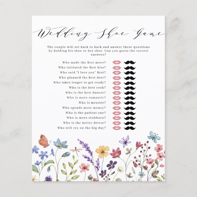 Lámina Juego de zapatos Boda de verano de primavera flora (Anverso)