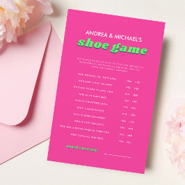 Lámina Juego de zapatos Boda Retro Rosa y Verde Groovy