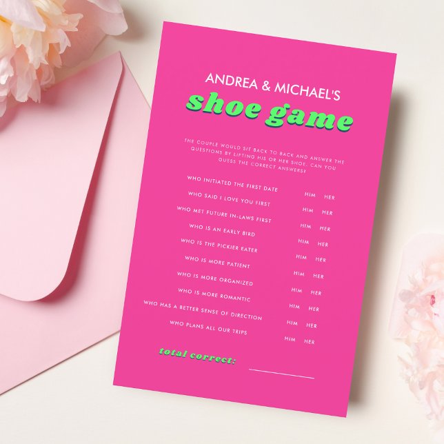 Lámina Juego de zapatos Boda Retro Rosa y Verde Groovy (Subido por el creador)