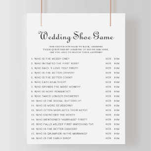 Lámina Juego de zapatos de Boda minimalista