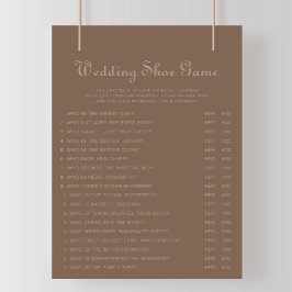 Lámina Juego de zapatos de Boho Boda de la Noche Marrón m