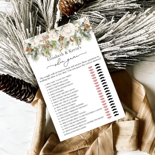 Lámina Juego de zapatos de ducha con flores de invierno y (Subido por el creador)