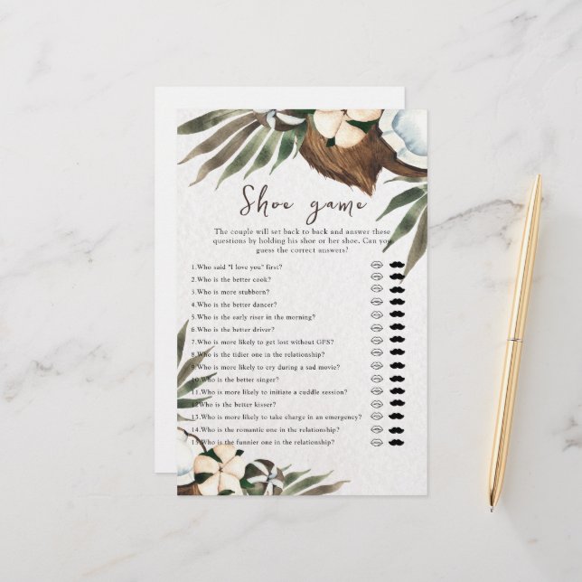 Lámina Juego de zapatos de ducha para Bodas o parejas tro (Anverso/Reverso In Situ)