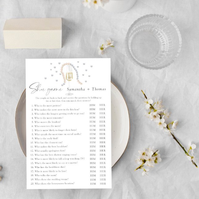 Lámina Juego de zapatos Prosecco juego de ducha de novia (Subido por el creador)