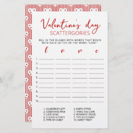 Lámina juego editable de el día de San Valentín Scattergo