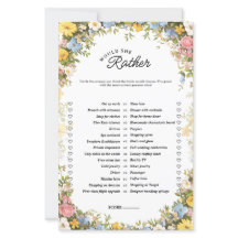 Juego Floral de Té '¿Qué Preferiría' para Despedid