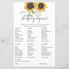 Lámina Juego Floral Eucalyptus Sunflower BriENTE Shower