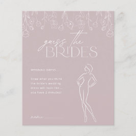 Lámina Juego moderno Boho Floral Bridal Shower