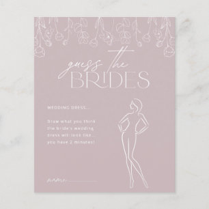 Lámina Juego moderno Boho Floral Bridal Shower