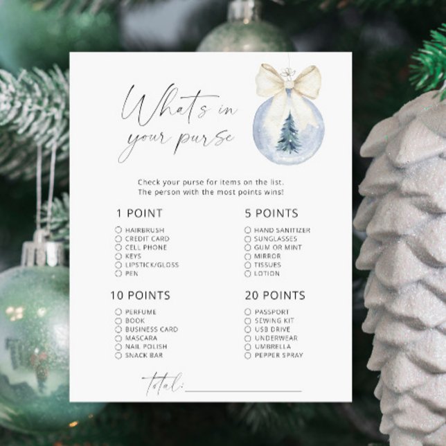 Lámina Juego moderno de invierno que hay en tu bolso (Subido por el creador)