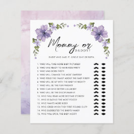 Lámina Juego Purple A Little Wildflower Mami or Daddy