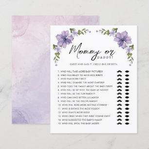 Lámina Juego Purple A Little Wildflower Mami or Daddy