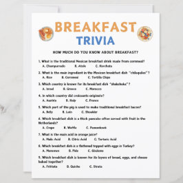 Lámina Juego Trivia Desayuno
