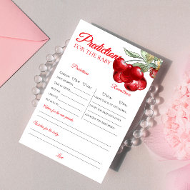 Lámina Juego único de predicciones de Baby Shower de cere