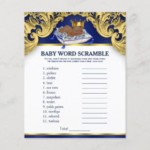 Lámina Juegos Africanos de Baby Shower