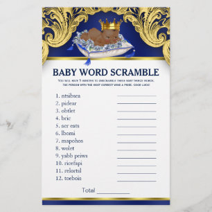 Lámina Juegos Africanos de Baby Shower