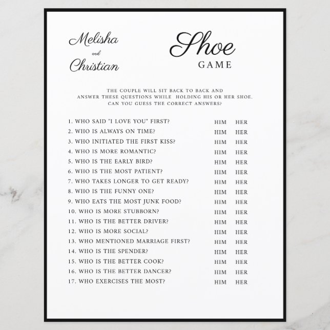 Lámina Juegos bodas (Anverso)