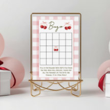 Juegos de baby shower de doble cara Cherry Sweet