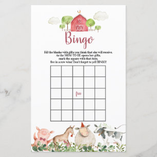 Lámina Juegos de bingo de Barnyard House