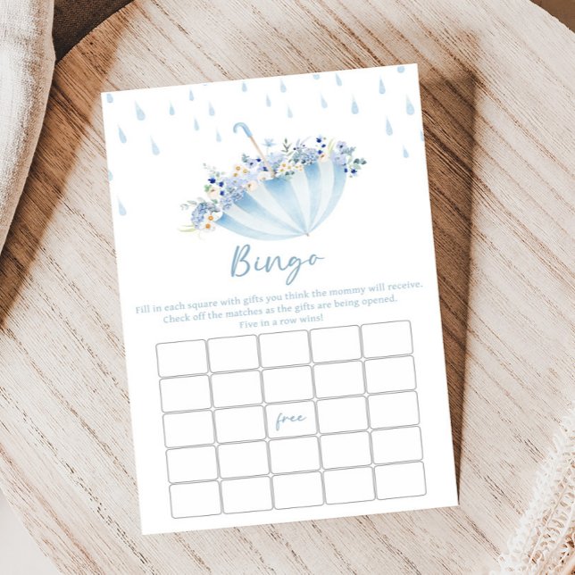 Lámina Juegos de Bingo Lluvia de Abril Trae Flores de May (April Shower Bring May Flowers Baby Shower Game)