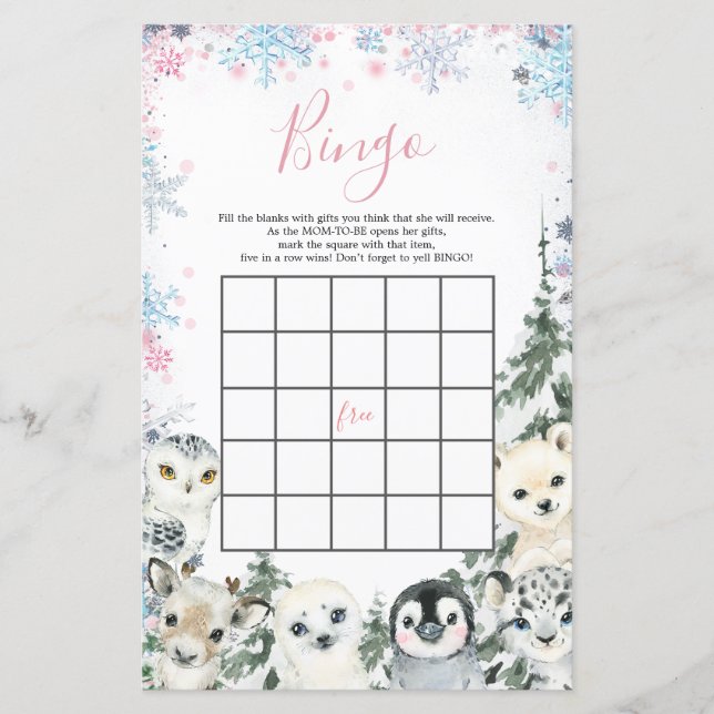 Lámina Juegos de Bingo Revelados de Género Animal de Invi (Anverso)