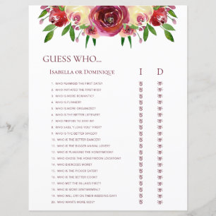 Lámina Juegos de búsqueda de palabras de bodas y adivinan