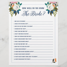 Lámina Juegos de Despedida de Soltera: ¿Cuánto Conoces a 