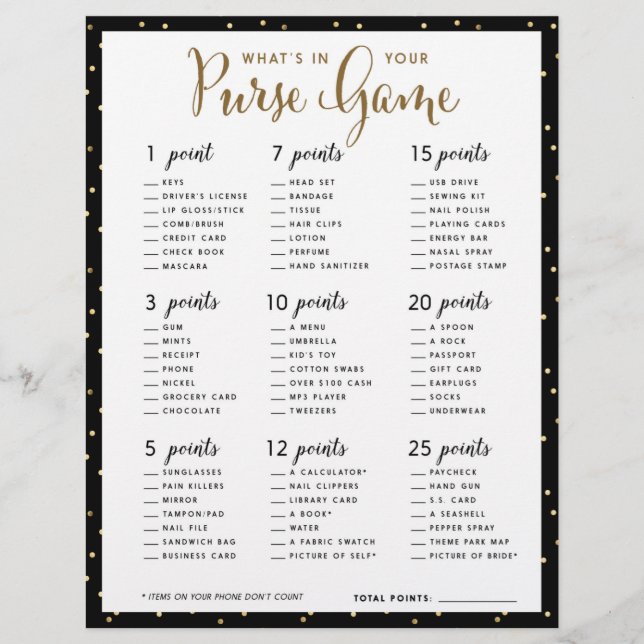 Lámina Juegos de Despedida de Soltera | ¿Qué Hay en tu Bo (Anverso)