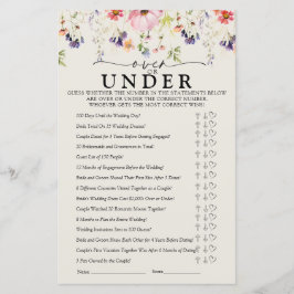 Lámina Juegos de ducha de flores silvestres